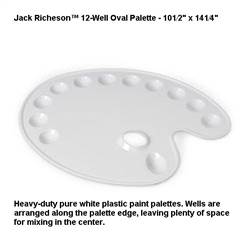 PALETTE 12 Well OVAL PLASTIC 101088