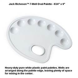 PALETTE 7 Well OVAL PLASTIC 101091