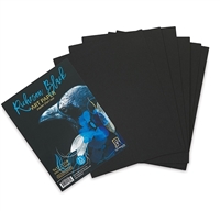 RICHESON BLACK ART PAPER PACK 135 Lbs. 9 x 12 INCHES 15 SHEETS 100886