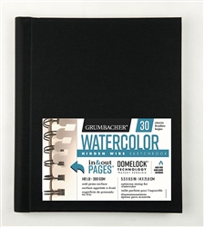 GRUMBACHER WATERCOLOR HARDBOUND 5.5x8.5 inches 30 Sheets 140LB-300gr COLD PRESS GR460600463