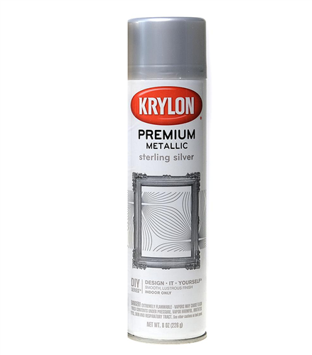 Krylon Premium Metallic Spray Paint - Silver Foil, 8 oz