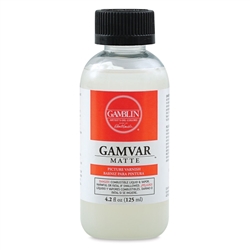 GAMVAR OIL & ACRYLIC MATTE VARNISH 4.2 ONZ GAMBLIN GB10704