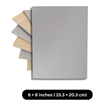 LINOLEUM UNMOUNTED GREY 6x8 Inches, 40404-1091