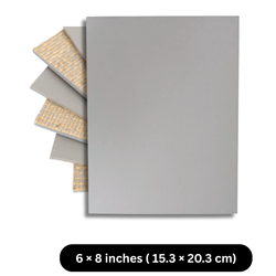 LINOLEUM UNMOUNTED GREY 6x8 Inches, 40404-1091