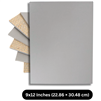 LINOLEUM UNMOUNTED GREY 9x12 Inches, 40404-1003