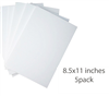 ILLUSTRATION BOARD WHITE 8.5 x11 inches-5Pack 0501029