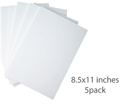 ILLUSTRATION BOARD WHITE 8.5 x11 inches-5Pack 0501029