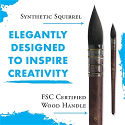 BRUSH NEPTUNE SYNTHETIC SQUIRREL QUILL 8 PB4750Q-8