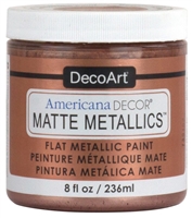 AMERICANA DECORE MATTE METALLIC 8OZ ROSE GOLD DPADMMT01-36