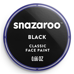 SNAZAROO FACE PAINT POT 18ml BLACK SN1118111