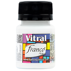 FRANCO GLASS STAIN PAINT 30ml WHITE 25013