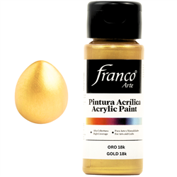 FRANCO ACRYLIC 59ml METALLIC GOLD 18k 487807-18038