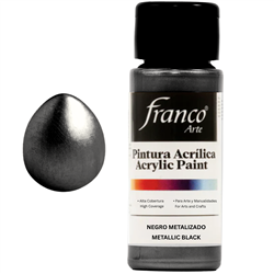 FRANCO ACRYLIC 59ml METALLIC BLACK 488408-18309