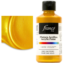 FRANCO ACRYLIC 250ml METALLIC PURE GOLD 24K 489016-18412