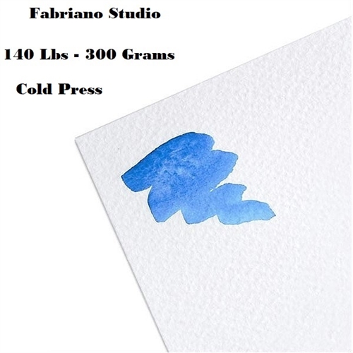 Fabriano Artistico Watercolor Paper - 22 x 30, Extra White, Hot Press,  Single Sheet, 300 lb