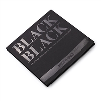 FABRIANO BLACK BLACK PAD 8X8 140LB - 300GSM 20 SHEETS WATERCOLOR & MIXED MEDIA FR19100389