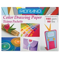 FABRIANO TIZANO POCHETTE 9X12 160GSM 12 SHEET PACK COLOR DRAWING PAPER FR65600482