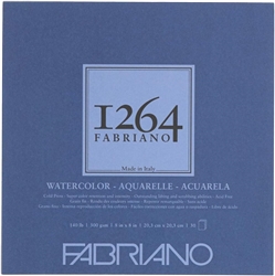 WATERCOLOR PAD FABRIANO 1264 8x8 inches 30 Sheets 140LB-300gr COLD PRESS FR7119100603