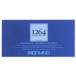 WATERCOLOR PAD FABRIANO 1264 4x8 inches 30 Sheets 140LB-300gr COLD PRESS FR7119100604