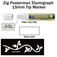 ZIG ILLUMIGRAPH 15MM WHITE ZGPMA-720000