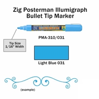MARKER CHALK PAINT ILLUMIGRAPH LIGHT BLUE ZIG 2MM ZGPMA-310031