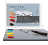 NEW WAVE GREY PAPER PALETTE - DISPOSABLE 11x16 INCHES	 RECTANGULAR NW00401