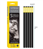 NITRAM CHARCOAL SET 5 STICKS SOFT 6mm  NC700300