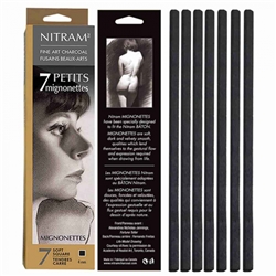 NITRAM CHARCOAL BATON REFILL MIGONETTES 7/PK SOFT NC700330