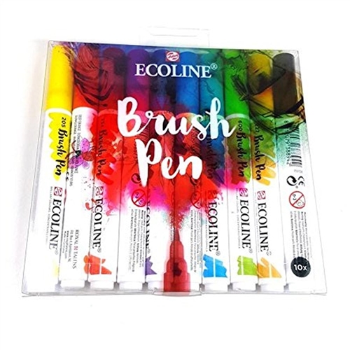 Ecoline Watercolour Brush Pen Set of 10