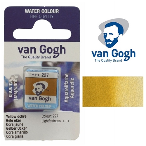 Original Van Gogh Solid Watercolor Half Pans Acuarelas Artist Aquarell