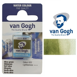 VAN GOGH WATERCOLOR HALF PAN OLIVE GREEN - 620 TN20866201