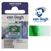 VAN GOGH WATERCOLOR HALF PAN PERMANENT GREEN - 662 TN20866621