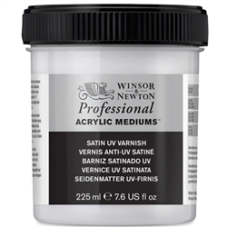 WINSOR & NEWTON ARTISTS ACRYLIC VARNISH SATIN UV-RESISTANT 225ml JAR WN3040931