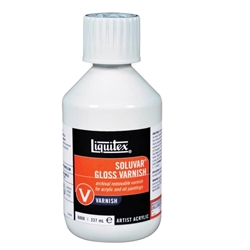 LIQUITEX SOLUVAR OIL & ACRYLIC GLOSS VARNISH 8 OZ - LQ6008