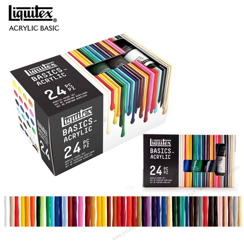 Liquitex BASICS 6 Tube Acrylic Paint Set, 22ml, 0.7 Fl Oz (Pack of
