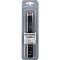 Charcoal Pencil Set 3 Nero Oil - Cretacolor - CL46189