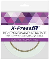 TAPE DOUBLE SIDED FOAM HIGHTACK 1/4 inches x 2.2 Yards CMXFTH6