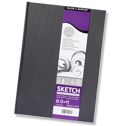 HARDBOUND SKETCHBOOK SIMPLY 8.5x11 inches, 65LB, 110 sheets, DA481100811