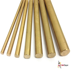 METAL BRASS ROD 2.4mm x 30.5cm KS8163