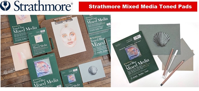 Strathmore Toned Mixed Media Paper - Toned Tan 9X12 - 15 Sheets