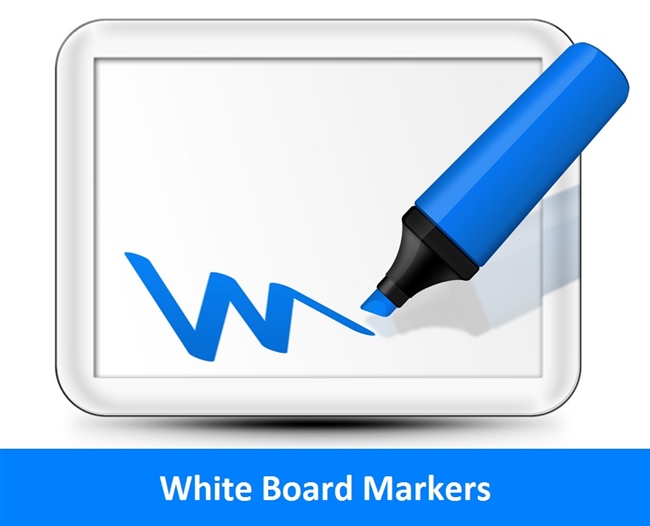 Whiteboard Marker Pens Dry-Erase Marker Fine 2mm Nib Blue Green Black Red 