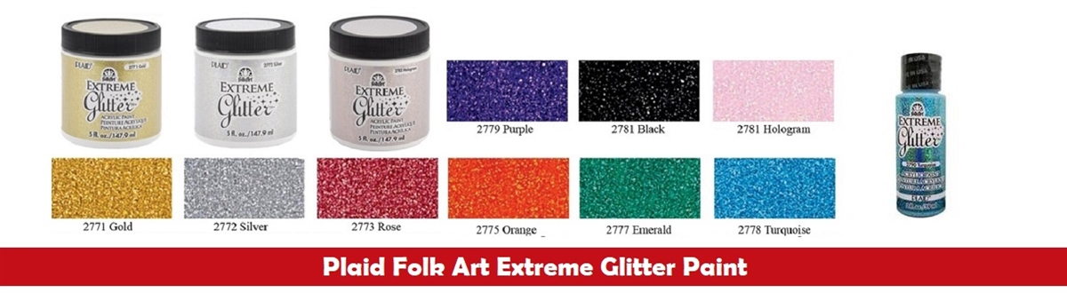 FolkArt Extreme Glitter Paint 2oz Hologram